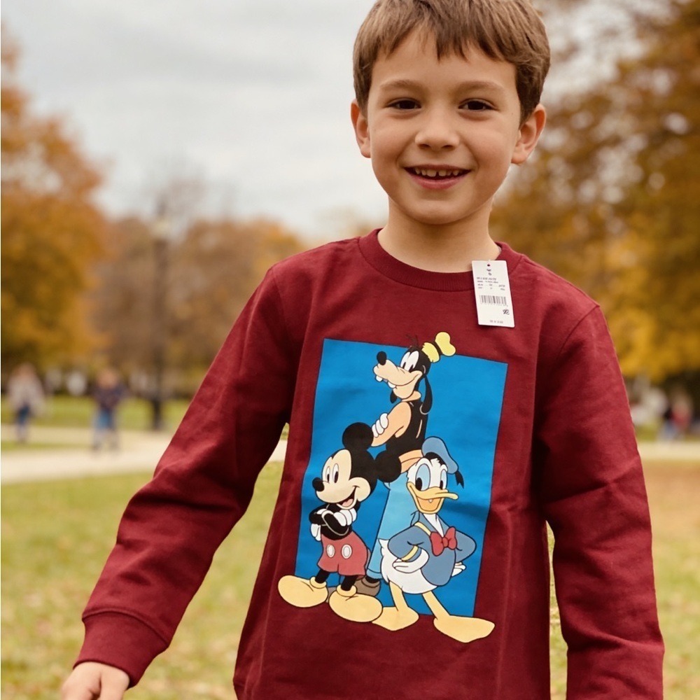 Kids Red Long Sleeve Mickey and Friends SweatShirt - Picture 7 of 7